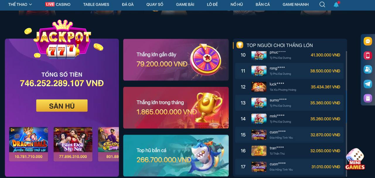 Ứng dụng 8day - Tính năng Jackpot nổi bật